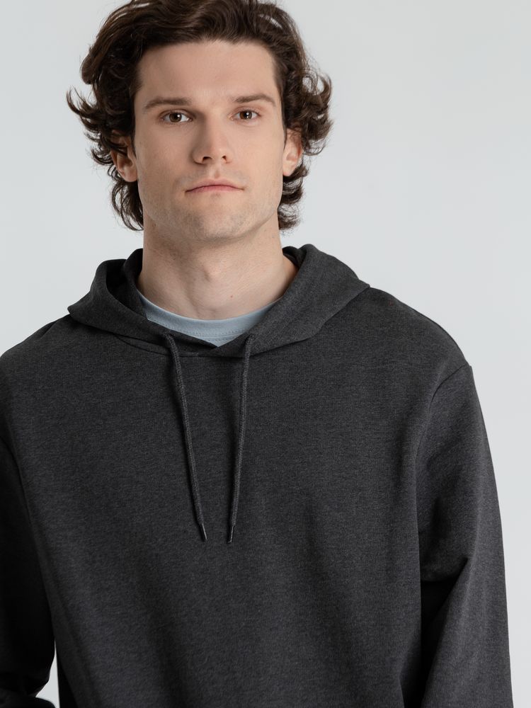 Толстовка с капюшоном унисекс Hoodie, серый меланж (антрацит) Толстовка с капюшоном унисекс Hoodie, серый меланж (антрацит)