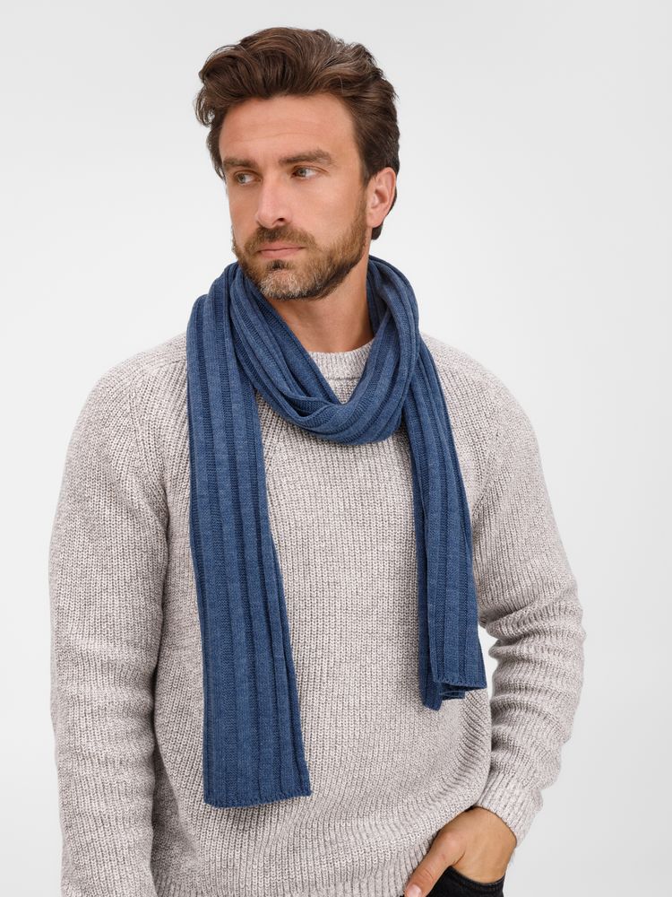 Шарф Metelitsa, синий меланж (джинс)