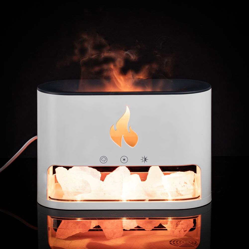 Увлажнитель-ароматизатор Fusion Blaze с имитацией пламени, белый Увлажнитель-ароматизатор Fusion Blaze с имитацией пламени, белый