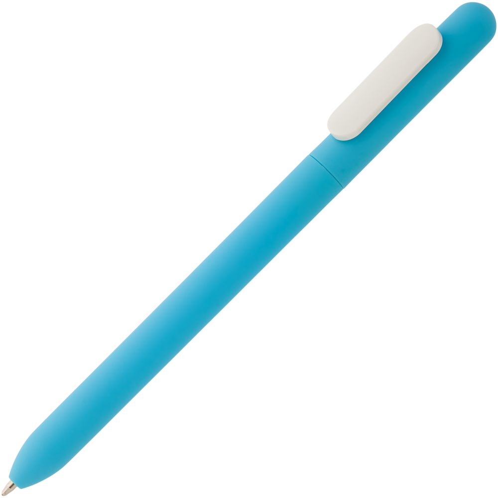 Ручка шариковая Swiper Soft Touch, голубая с белым Ручка шариковая Swiper Soft Touch, голубая с белым