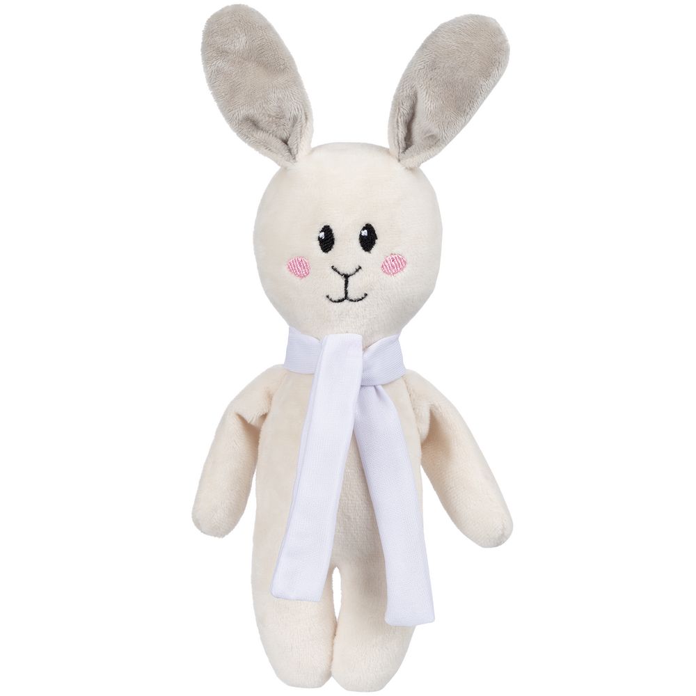 Мягкая игрушка Beastie Toys, заяц с белым шарфом Мягкая игрушка Beastie Toys, заяц с белым шарфом