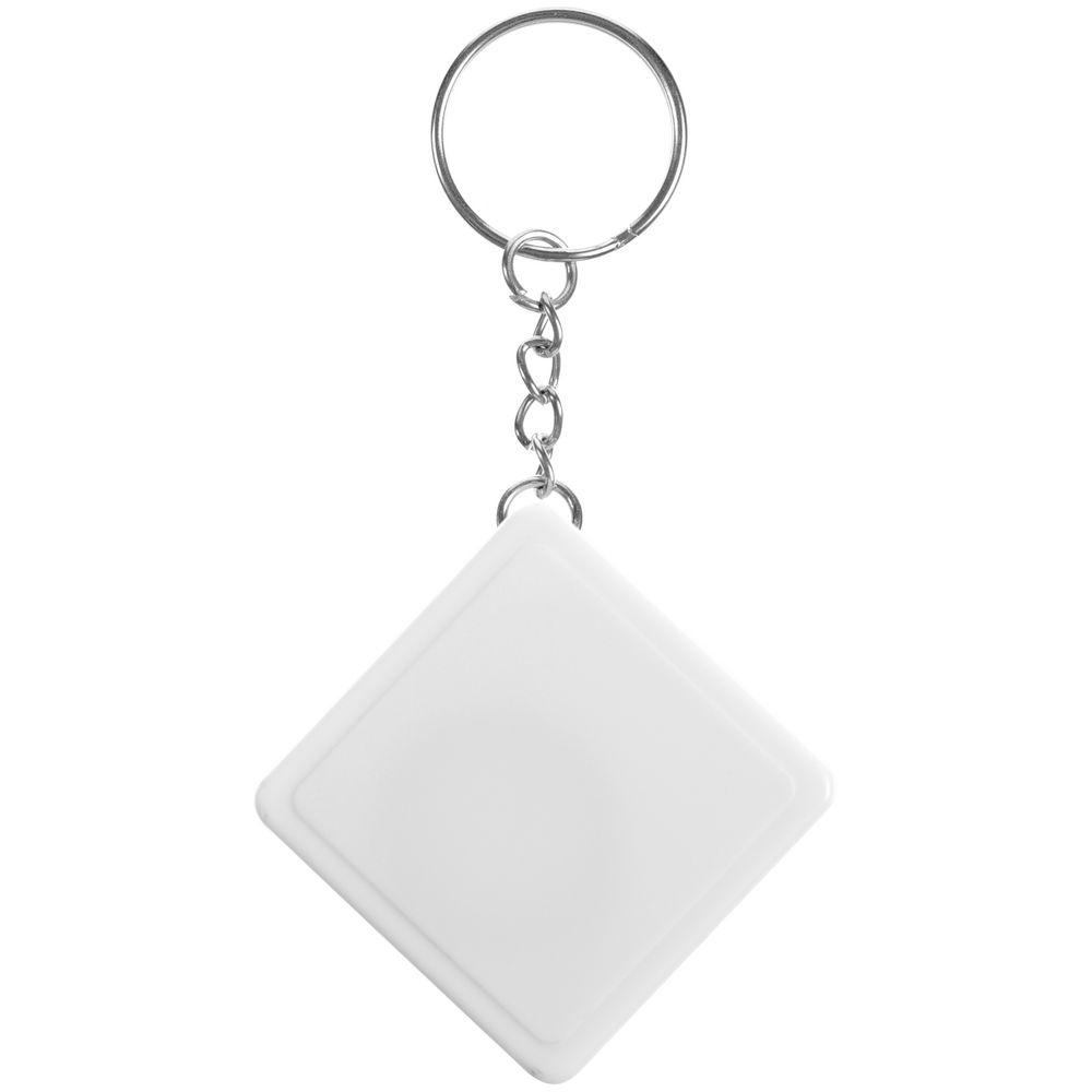 Брелок с рулеткой Square, ver.2, белый Брелок с рулеткой Square, ver.2, белый