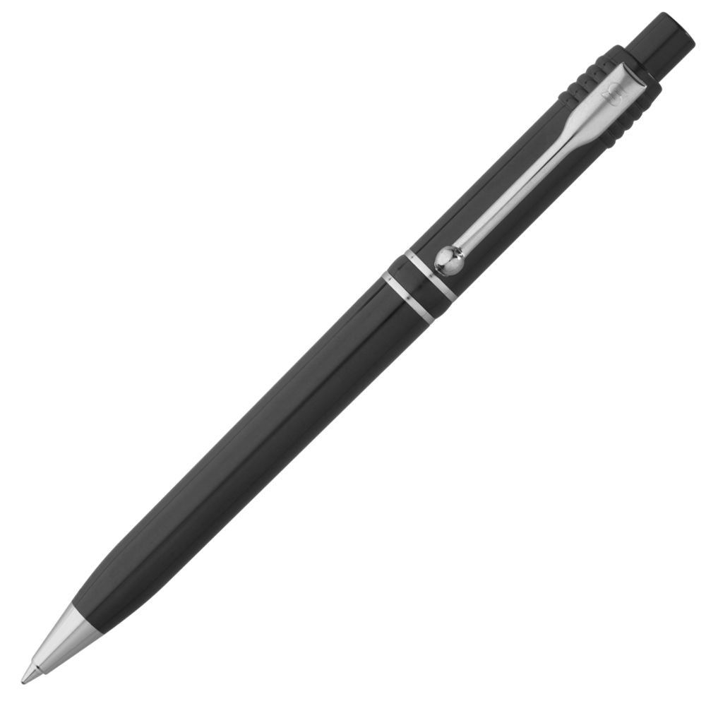 Ручка шариковая Raja Chrome, черная Ручка шариковая Raja Chrome, черная