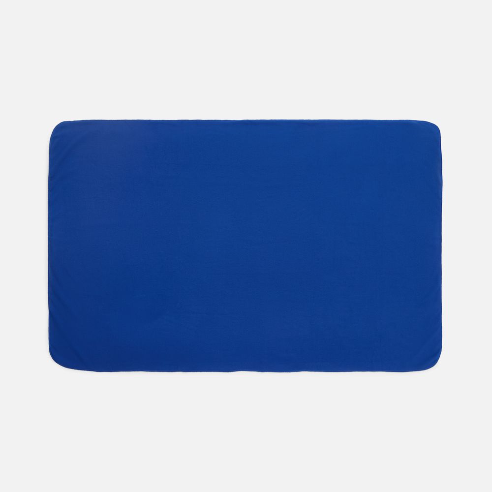 Флисовый плед Warm&Peace, ярко-синий