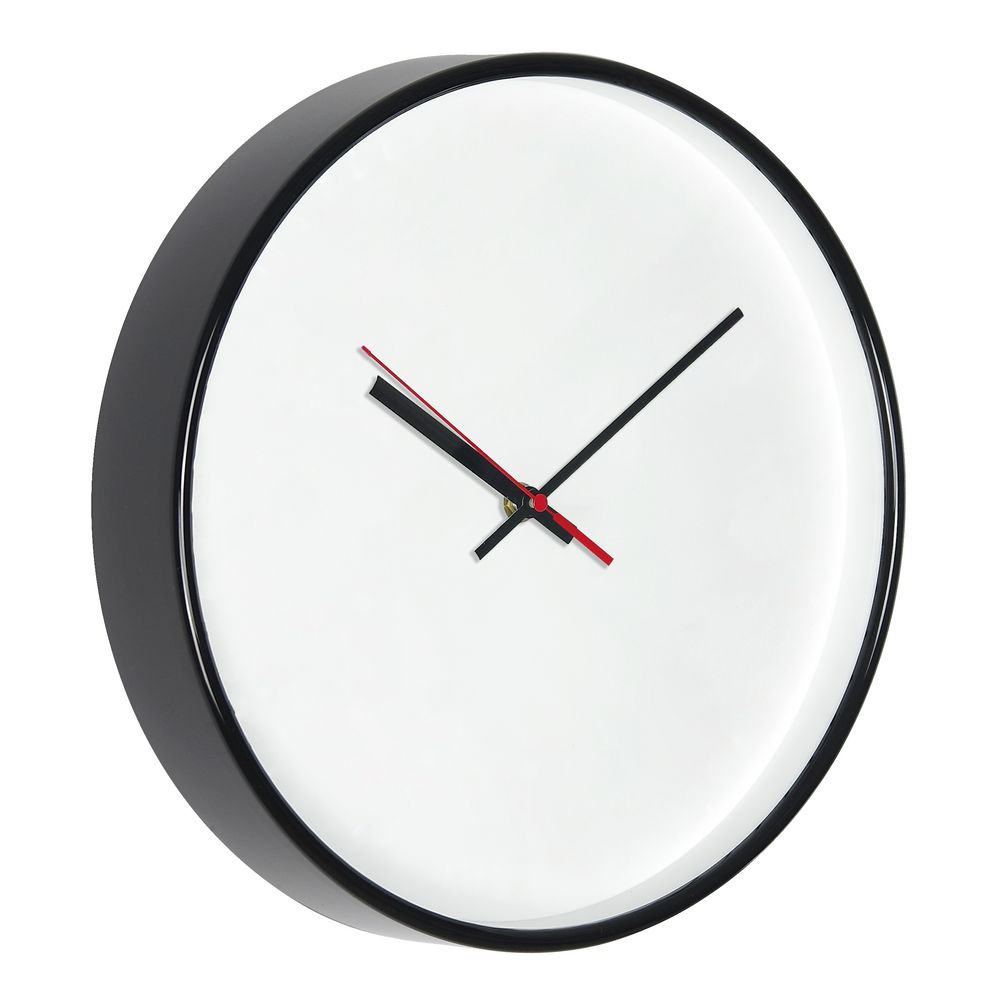 Часы настенные ChronoTop, черные Часы настенные ChronoTop, черные