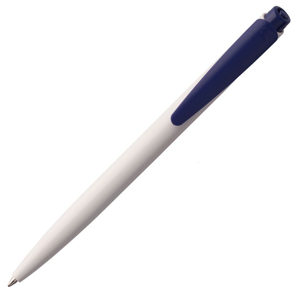 Ручка шариковая Senator Dart Polished, бело-синяя Ручка шариковая Senator Dart Polished, бело-синяя