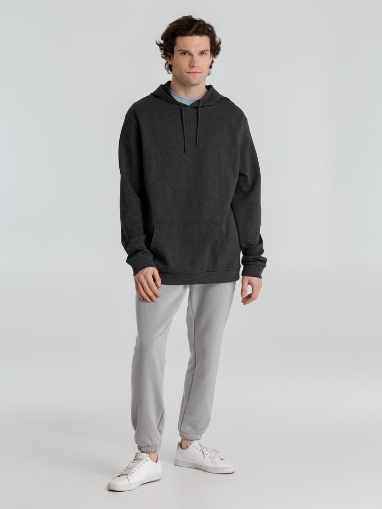 Толстовка с капюшоном унисекс Hoodie, серый меланж (антрацит) Толстовка с капюшоном унисекс Hoodie, серый меланж (антрацит)