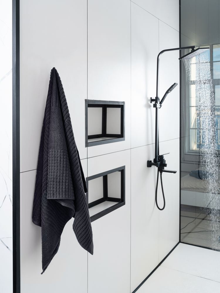 Полотенце Farbe, большое, темно-серое