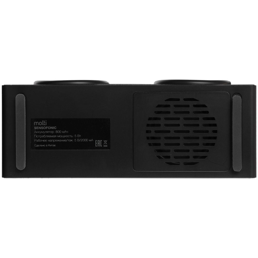 Bluetooth-колонка со светомузыкой Sensofonic, черная Bluetooth-колонка со светомузыкой Sensofonic, черная