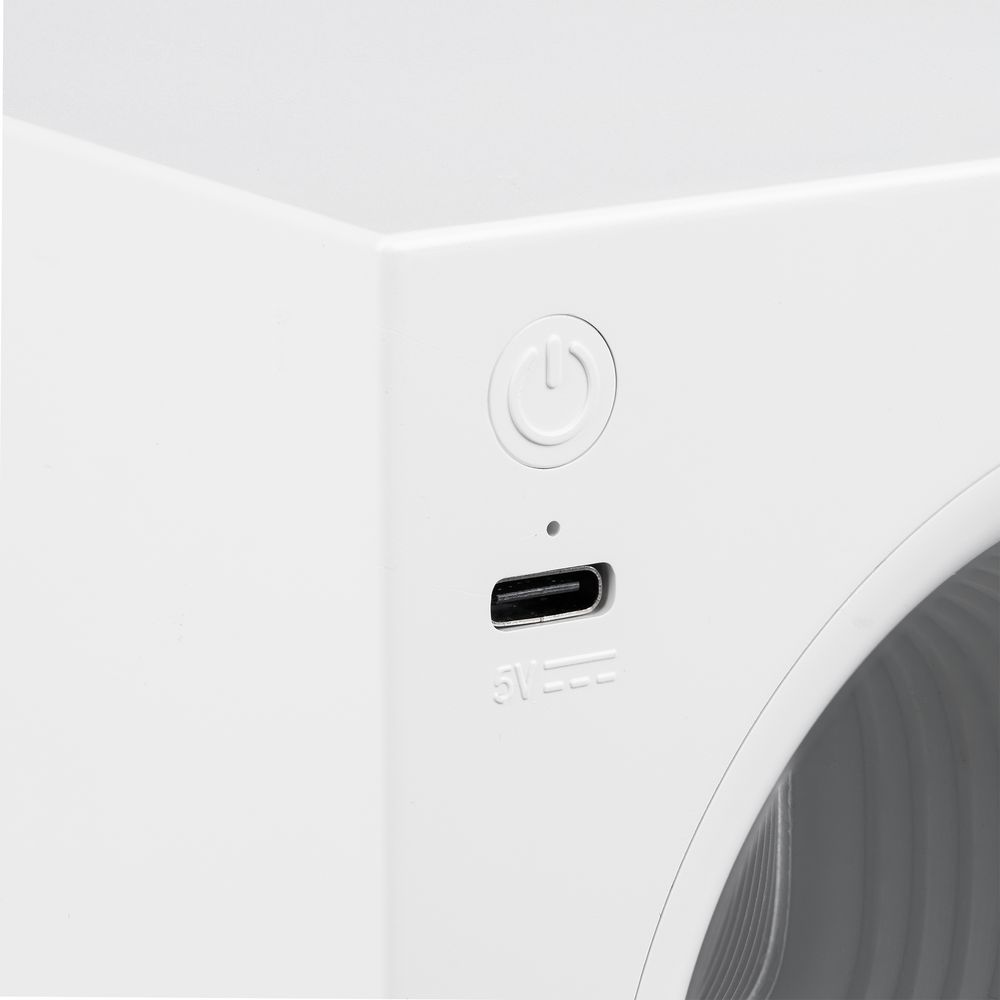 Bluetooth-колонка с подсветкой Volumetric, белая Bluetooth-колонка с подсветкой Volumetric, белая