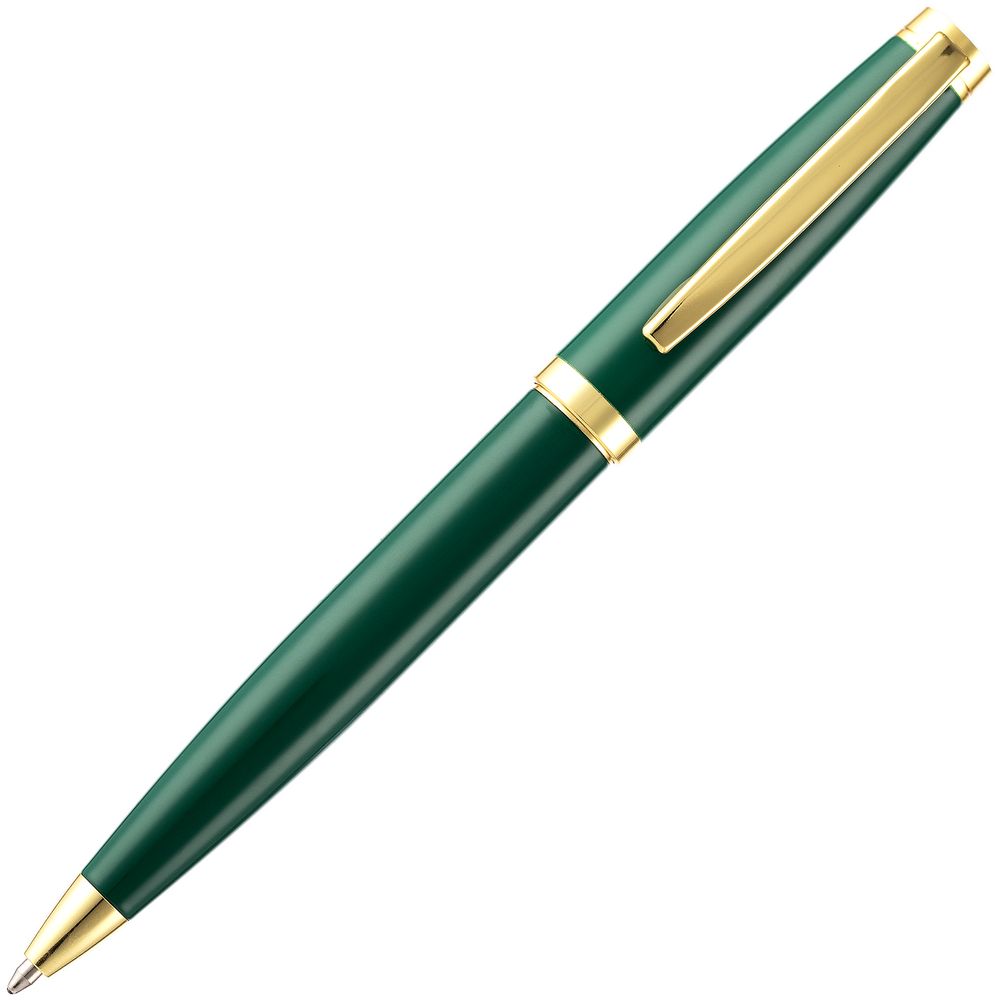Ручка шариковая Letra Gold, глянцевая, темно-зеленая Ручка шариковая Letra Gold, глянцевая, темно-зеленая
