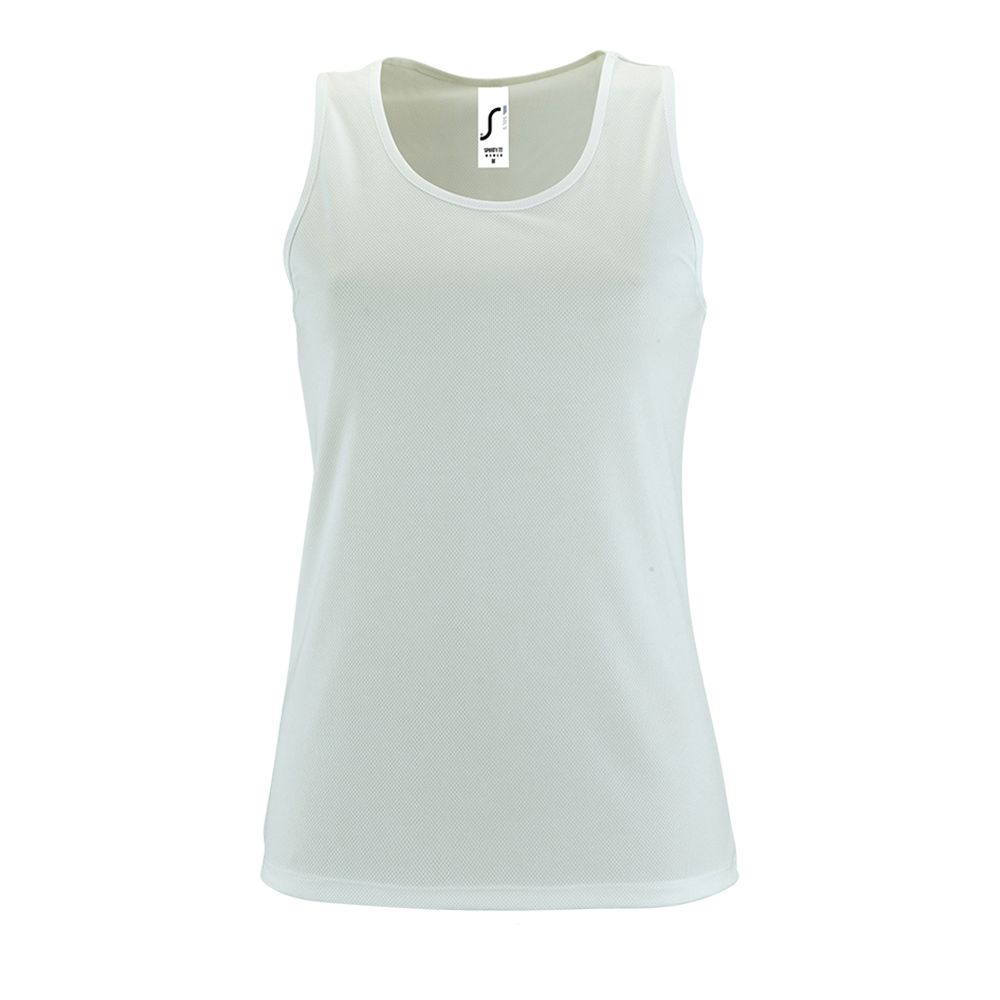 Майка женская Sporty TT Women, белая Майка женская Sporty TT Women, белая