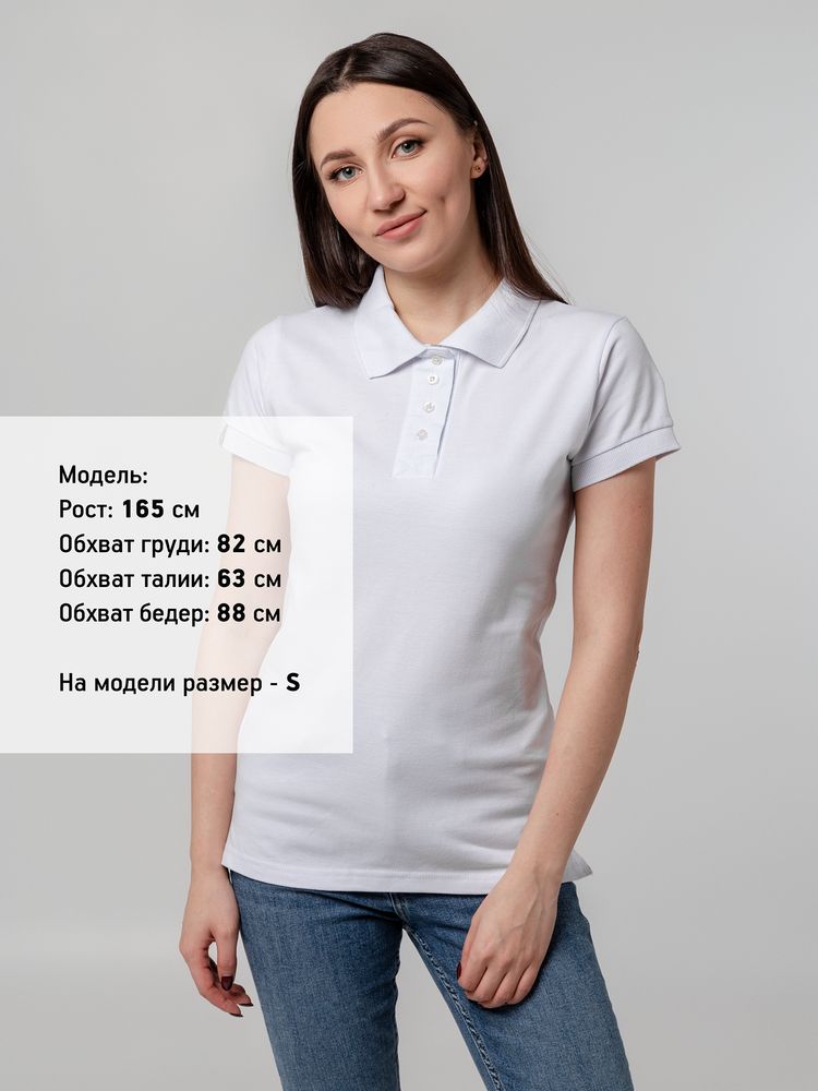 Рубашка поло женская Virma Premium Lady, белая Рубашка поло женская Virma Premium Lady, белая