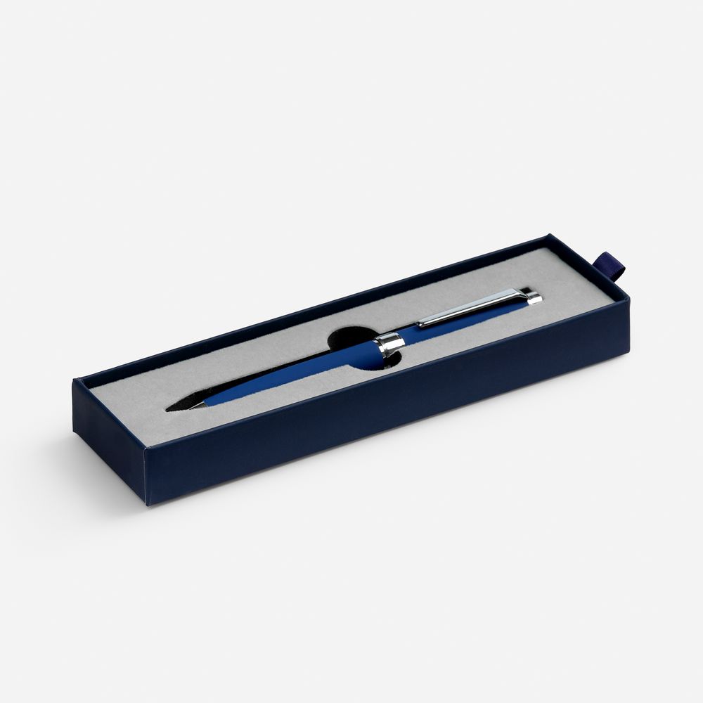 Ручка шариковая Broad Ring Soft Touch в футляре, синяя Ручка шариковая Broad Ring Soft Touch в футляре, синяя