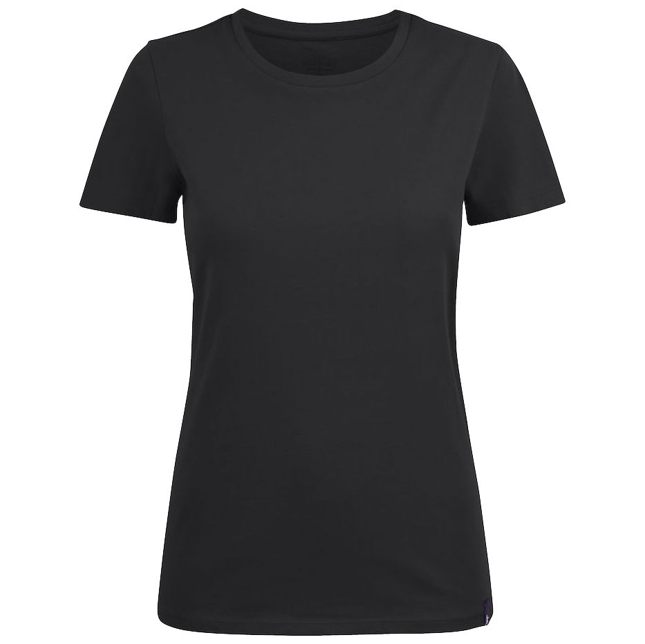 Футболка женская Ladies American U, черная Футболка женская Ladies American U, черная