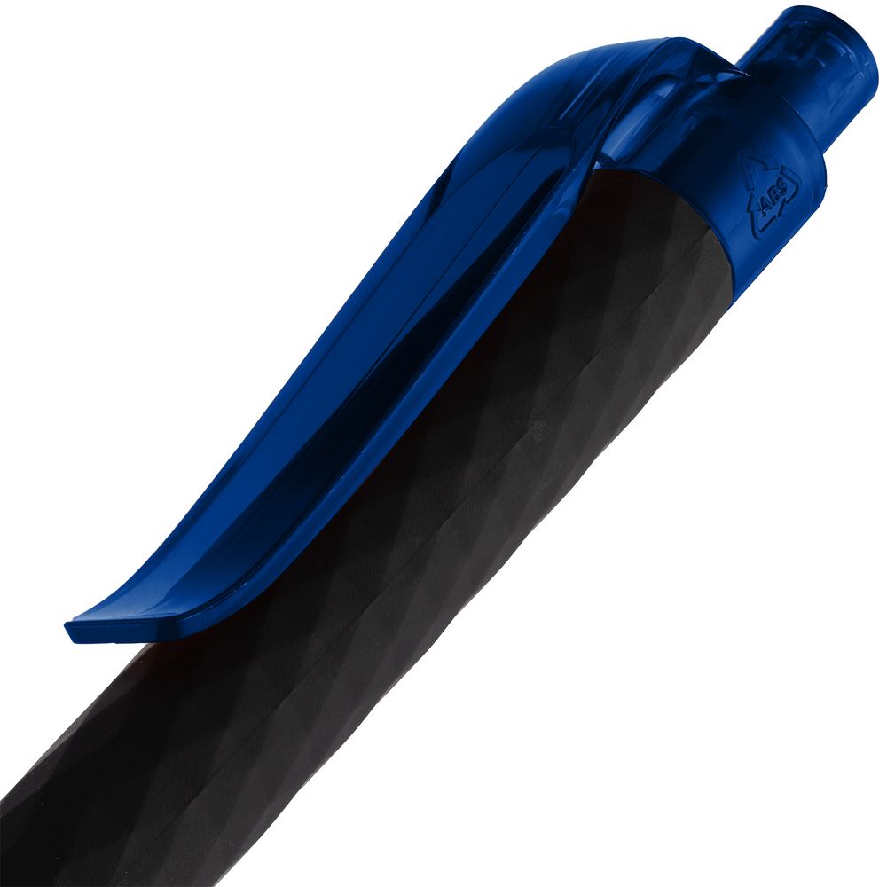 Ручка шариковая Prodir QS01 PRT-P Soft Touch, черная с синим Ручка шариковая Prodir QS01 PRT-P Soft Touch, черная с синим