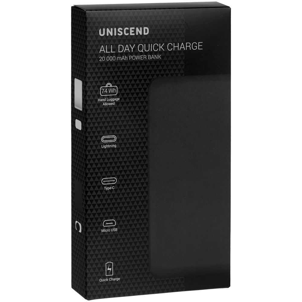 Аккумулятор All Day Compact PD 20000 мAч, белый Аккумулятор All Day Compact PD 20000 мAч, белый