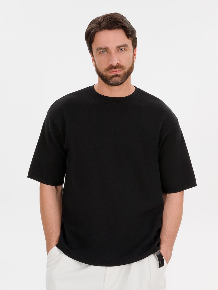 Джемпер с коротким рукавом Siluetti Volumica, черный