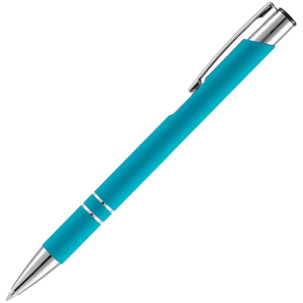 Ручка шариковая Keskus Soft Touch, бирюзовая Ручка шариковая Keskus Soft Touch, бирюзовая