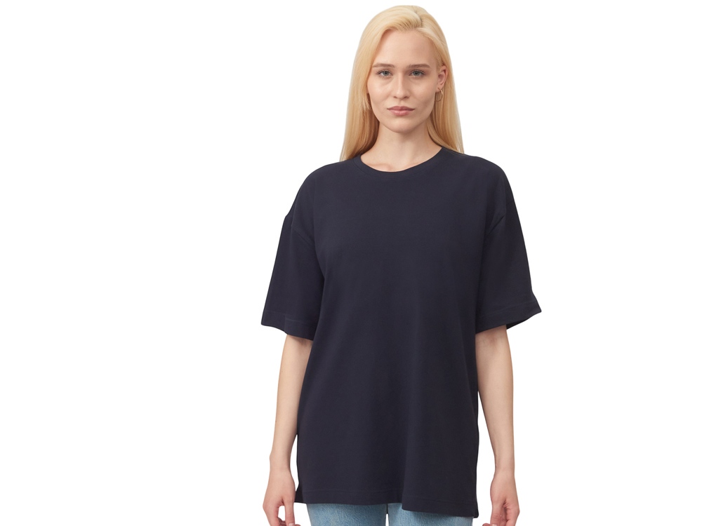 Футболка оверсайз Vienna унисекс , темно-синий