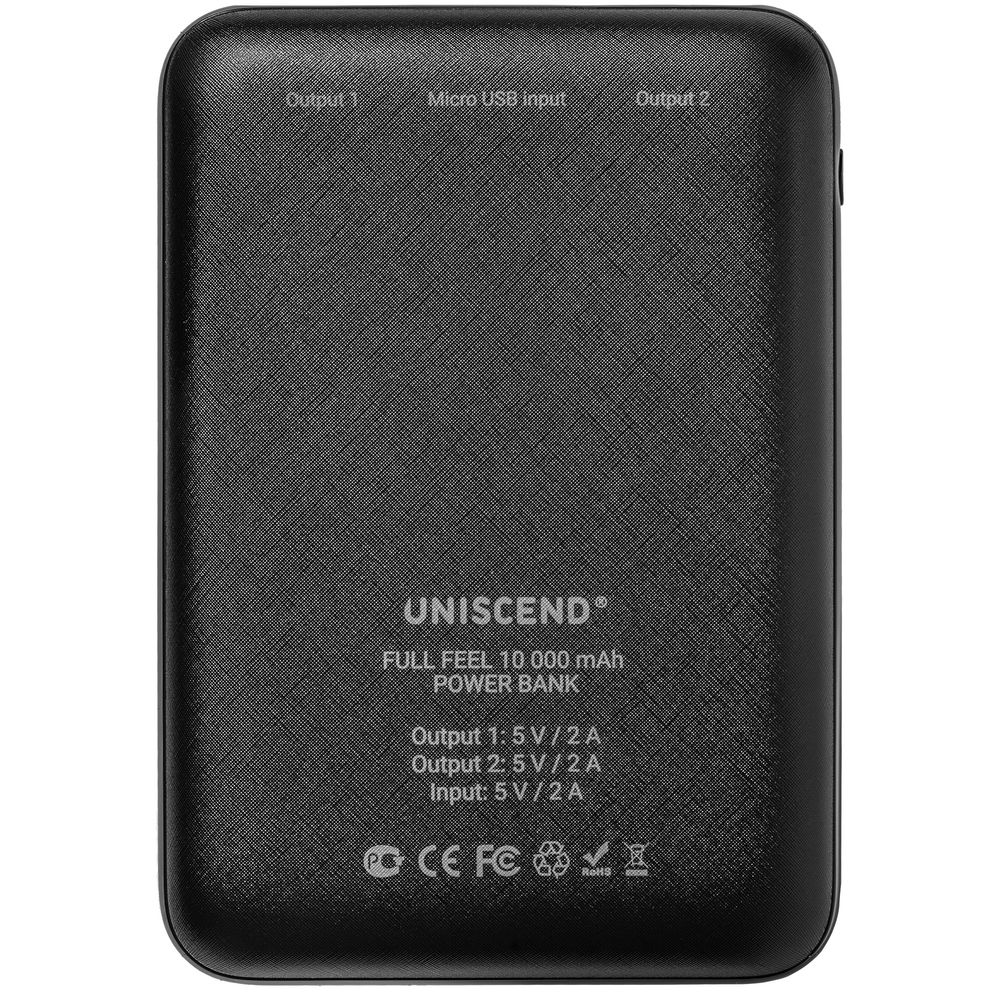 Внешний аккумулятор Uniscend Full Feel 10000 мАч, черный Внешний аккумулятор Uniscend Full Feel 10000 мАч, черный