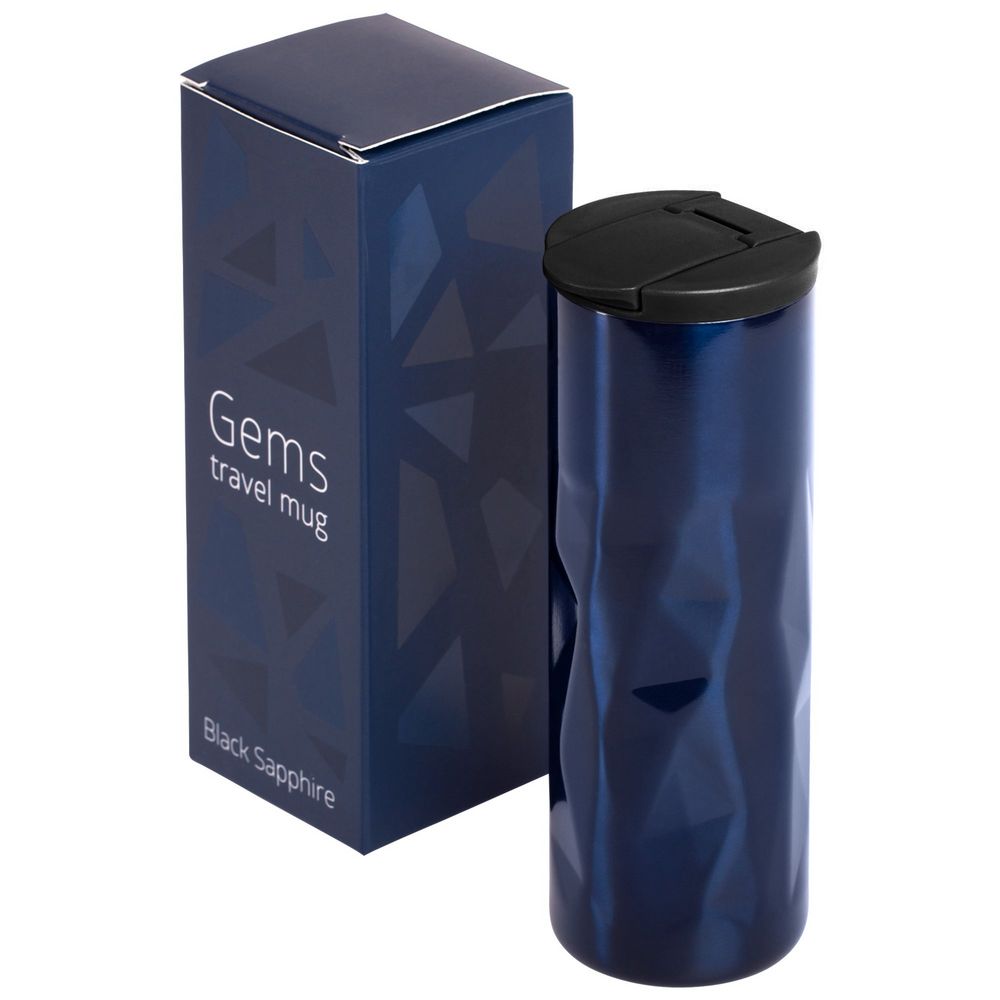 Термостакан Gems Black Sapphire, черный сапфир (синий) Термостакан Gems Black Sapphire, черный сапфир (синий)