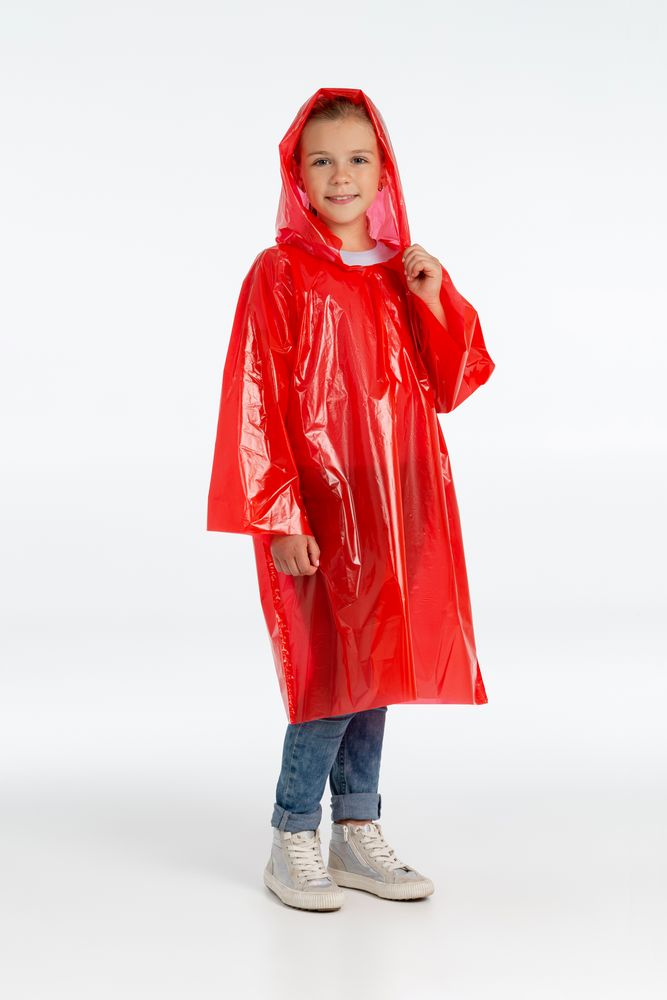 Дождевик-плащ детский BrightWay Kids, красный Дождевик-плащ детский BrightWay Kids, красный