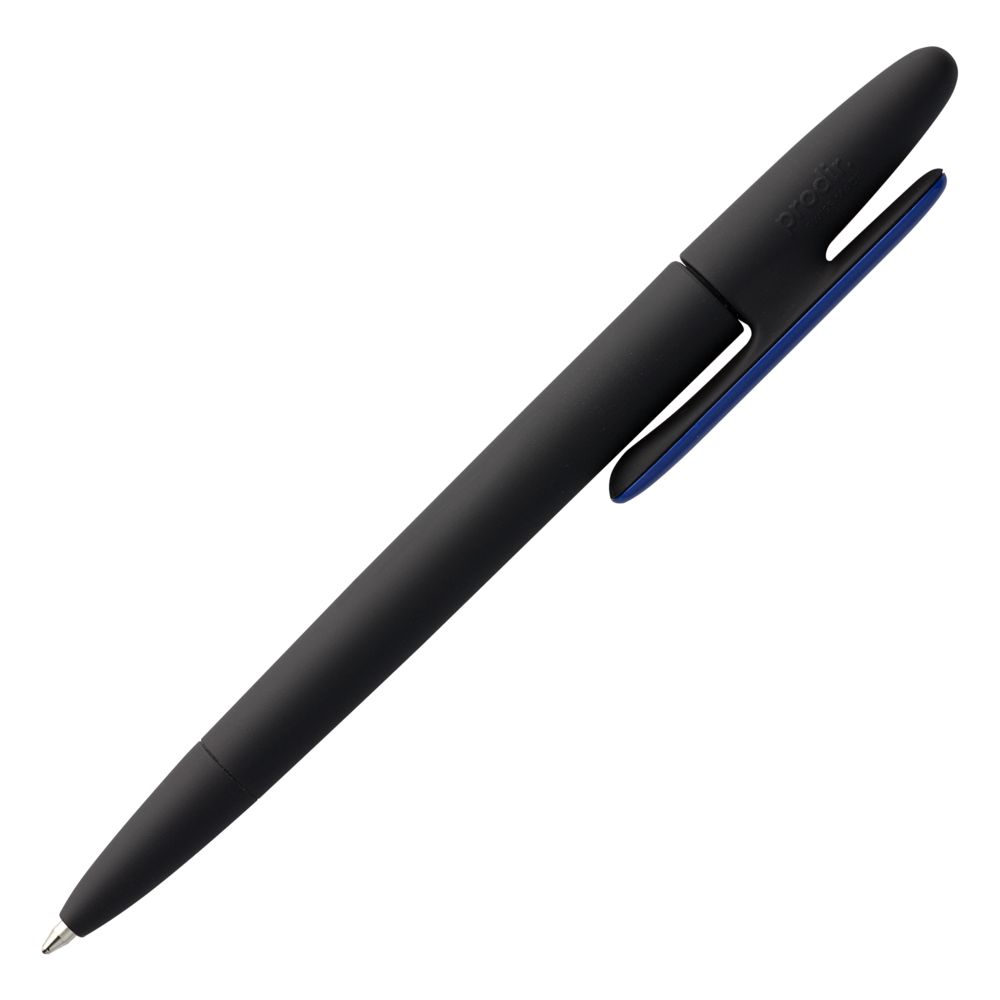 Ручка шариковая Prodir DS5 TRR-P Soft Touch, черная с синим Ручка шариковая Prodir DS5 TRR-P Soft Touch, черная с синим