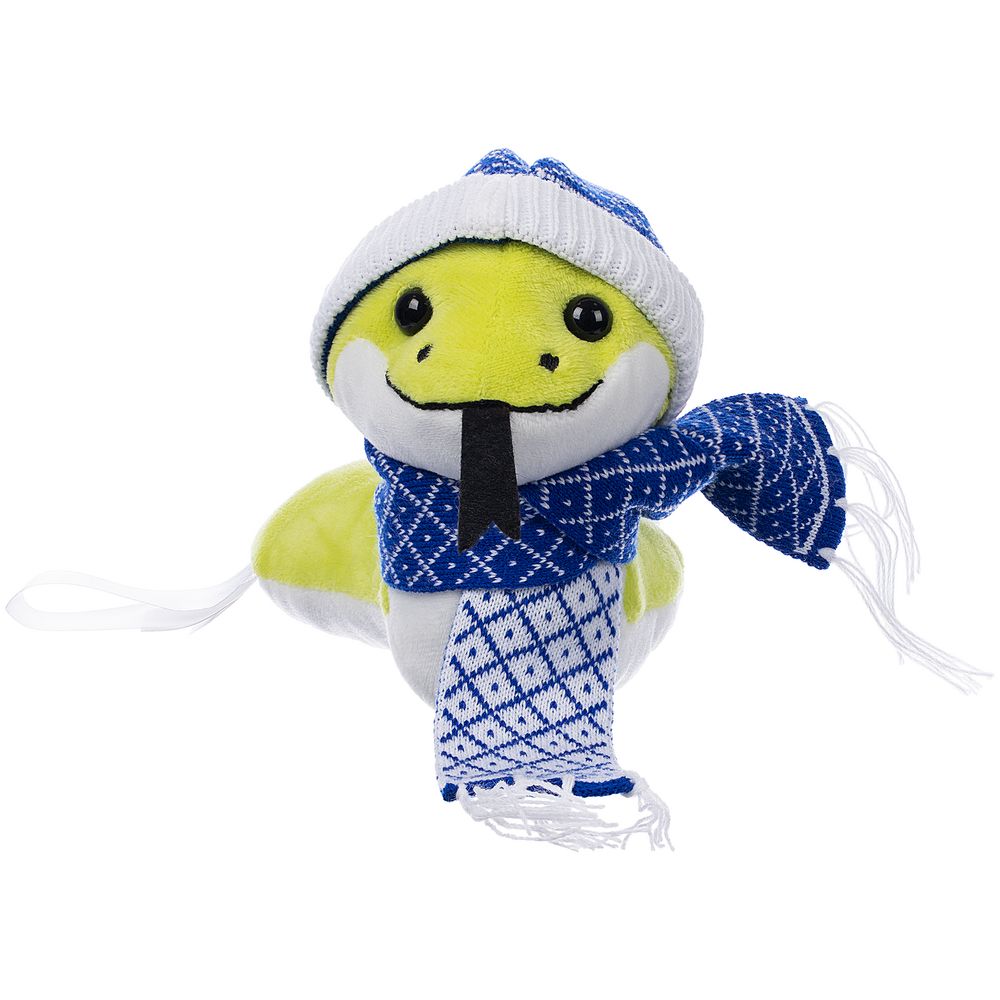 Мягкая игрушка Baby Snake Left, в синем шарфике и шапочке Мягкая игрушка Baby Snake Left, в синем шарфике и шапочке