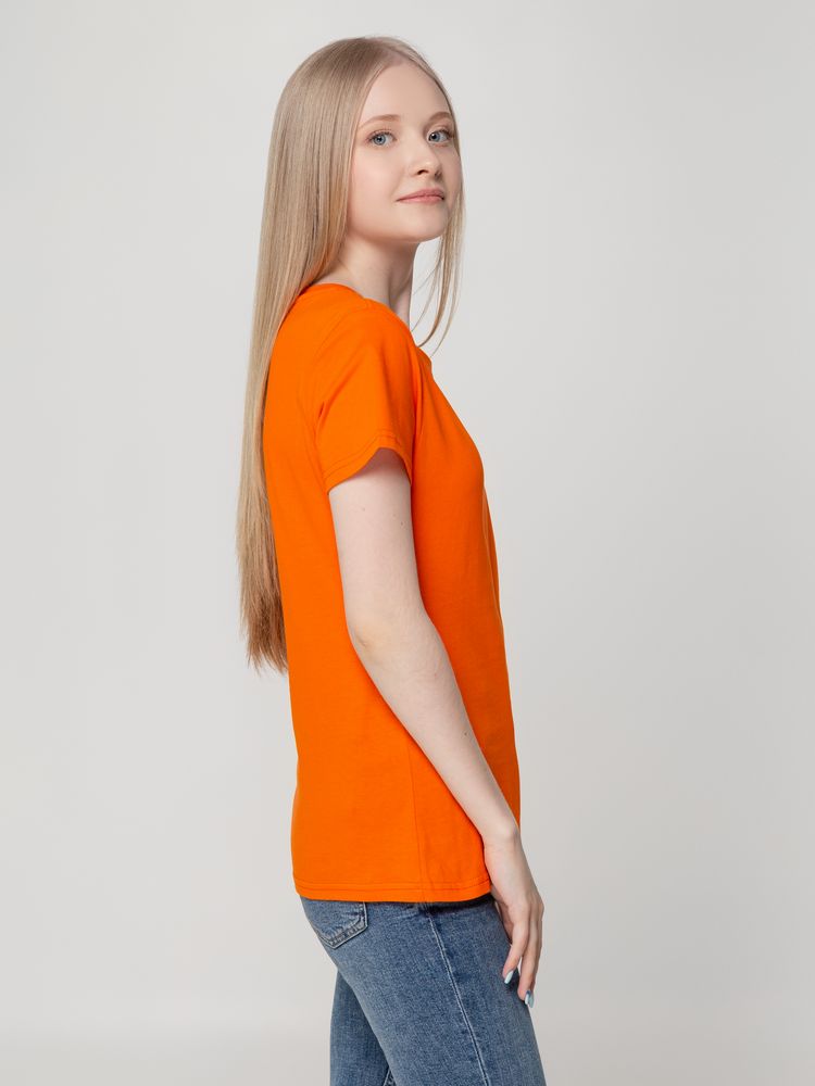 Футболка женская T-bolka Lady, оранжевая Футболка женская T-bolka Lady, оранжевая