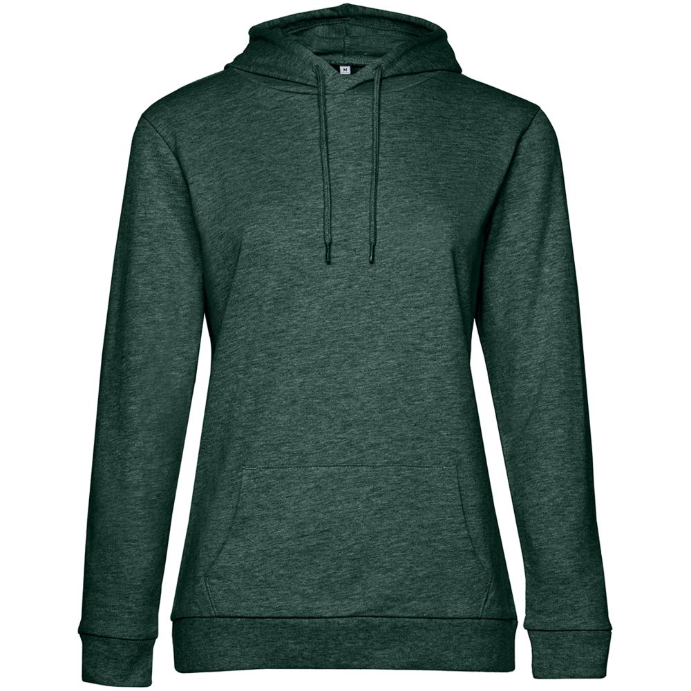 Толстовка с капюшоном женская Hoodie, темно-зеленый меланж Толстовка с капюшоном женская Hoodie, темно-зеленый меланж