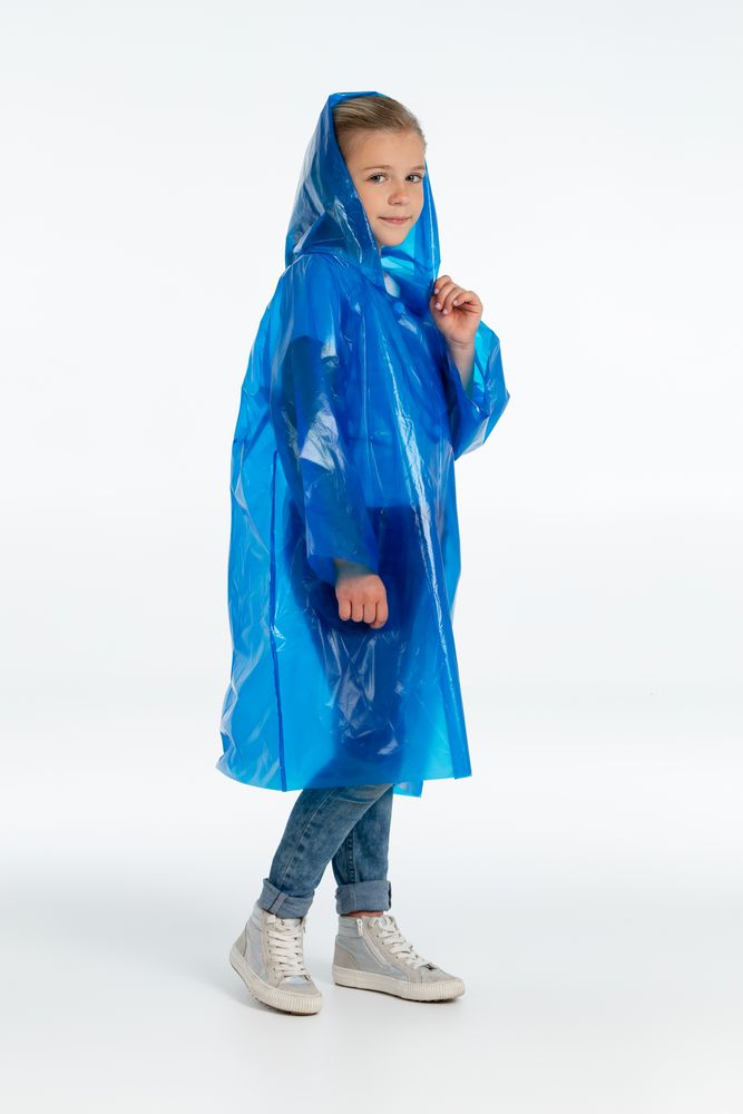 Дождевик-плащ детский BrightWay Kids, синий Дождевик-плащ детский BrightWay Kids, синий