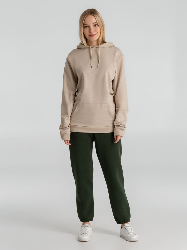 Толстовка с капюшоном унисекс Hoodie, бежевая Толстовка с капюшоном унисекс Hoodie, бежевая
