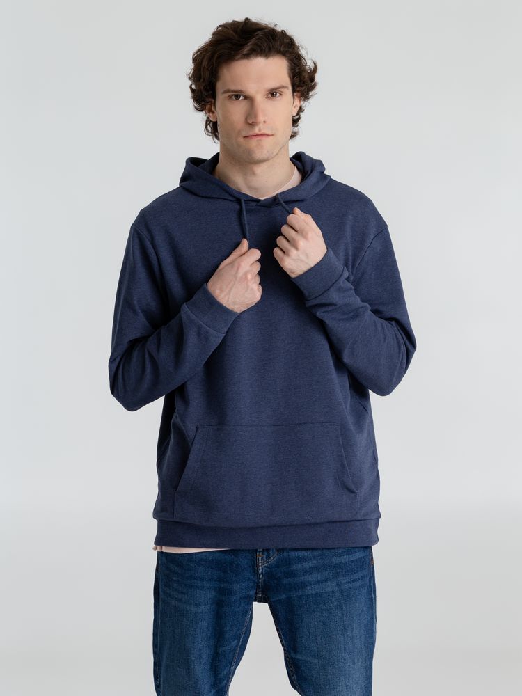 Толстовка с капюшоном унисекс Hoodie, синий меланж Толстовка с капюшоном унисекс Hoodie, синий меланж