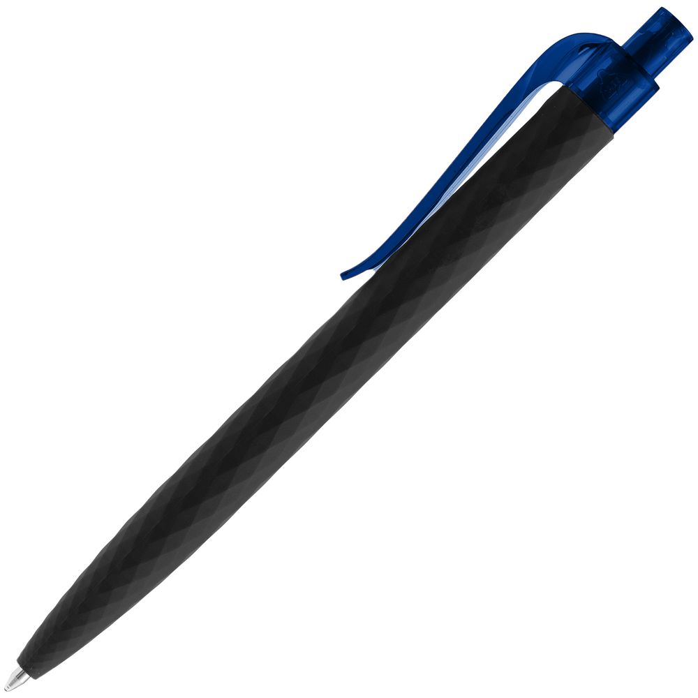 Ручка шариковая Prodir QS01 PRT-P Soft Touch, черная с синим Ручка шариковая Prodir QS01 PRT-P Soft Touch, черная с синим