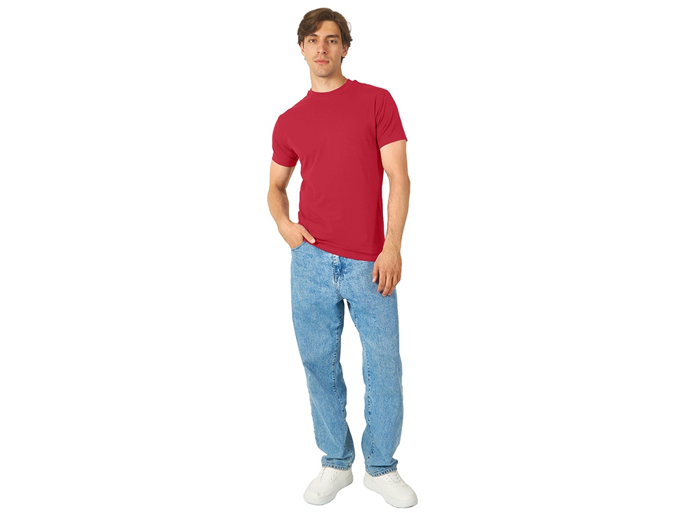 Футболка HD Fit короткий рукав с эластаном, мужская, красный Футболка HD Fit короткий рукав с эластаном, мужская, красный