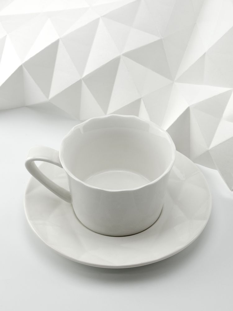 Чайная пара Diamante Bianco, белая Чайная пара Diamante Bianco, белая