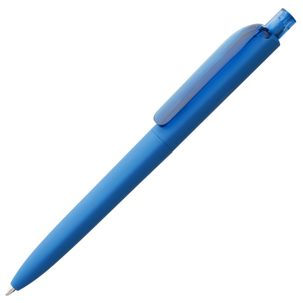 Ручка шариковая Prodir DS8 PRR-T Soft Touch, голубая Ручка шариковая Prodir DS8 PRR-T Soft Touch, голубая