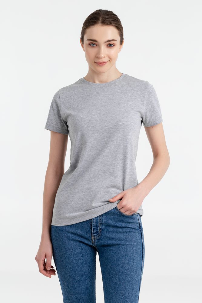 Футболка женская T-bolka Stretch Light Lady, серый меланж Футболка женская T-bolka Stretch Light Lady, серый меланж