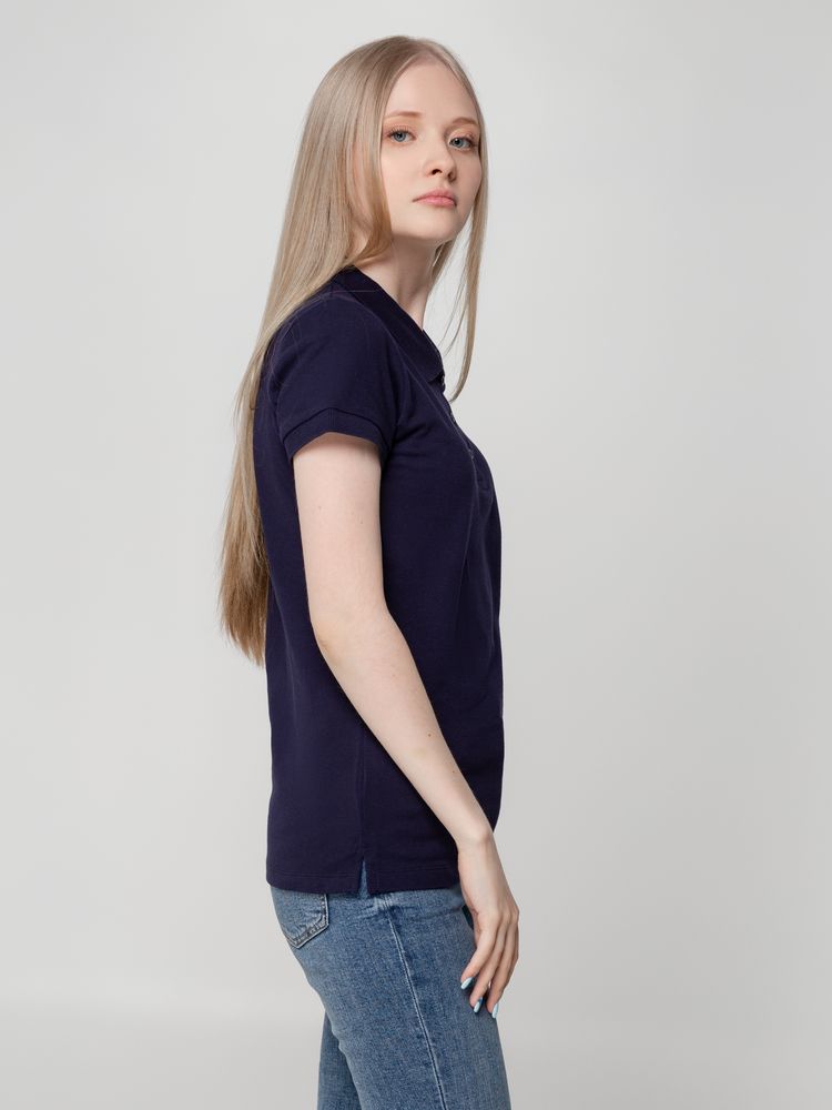Рубашка поло женская Virma Lady, темно-синяя Рубашка поло женская Virma Lady, темно-синяя