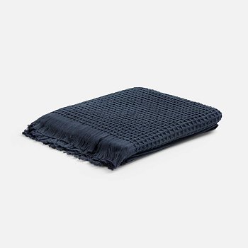 Плед вафельный Elenglect, темно-серый