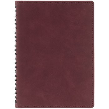 Ежедневник Spring Urban на заказ, недатированный, бордовый