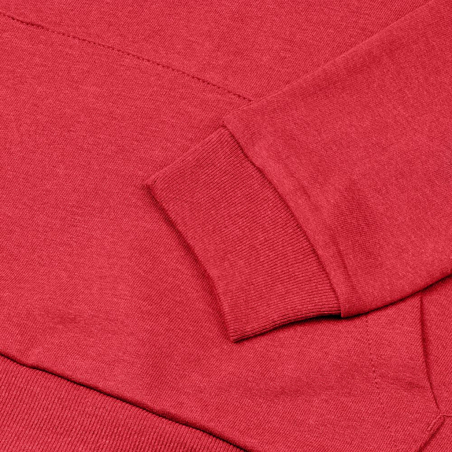 Толстовка с капюшоном унисекс Hoodie, красный меланж