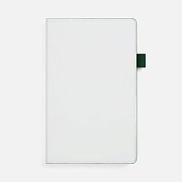 Ежедневник White Shall, недатированный, бело-зеленый