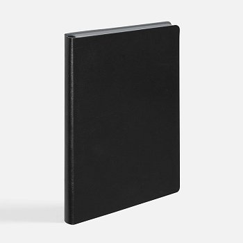 Ежедневник Doppio, недатированный, черный с серым
