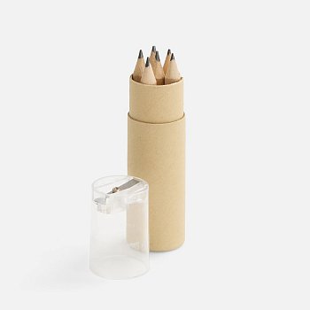 Набор карандашей Pencilvania Office с точилкой, прозрачный