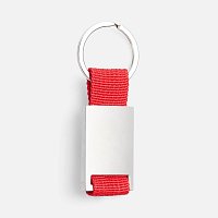 Брелок Inlet с тканевой вставкой, красный