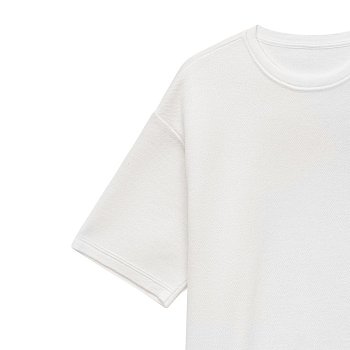 Джемпер с коротким рукавом Siluetti Volumica, молочно-белый