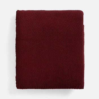 Плед Longview, темно-красный (винный)