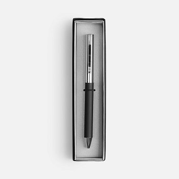 Ручка шариковая Eyeshot Soft Touch в футляре, черная